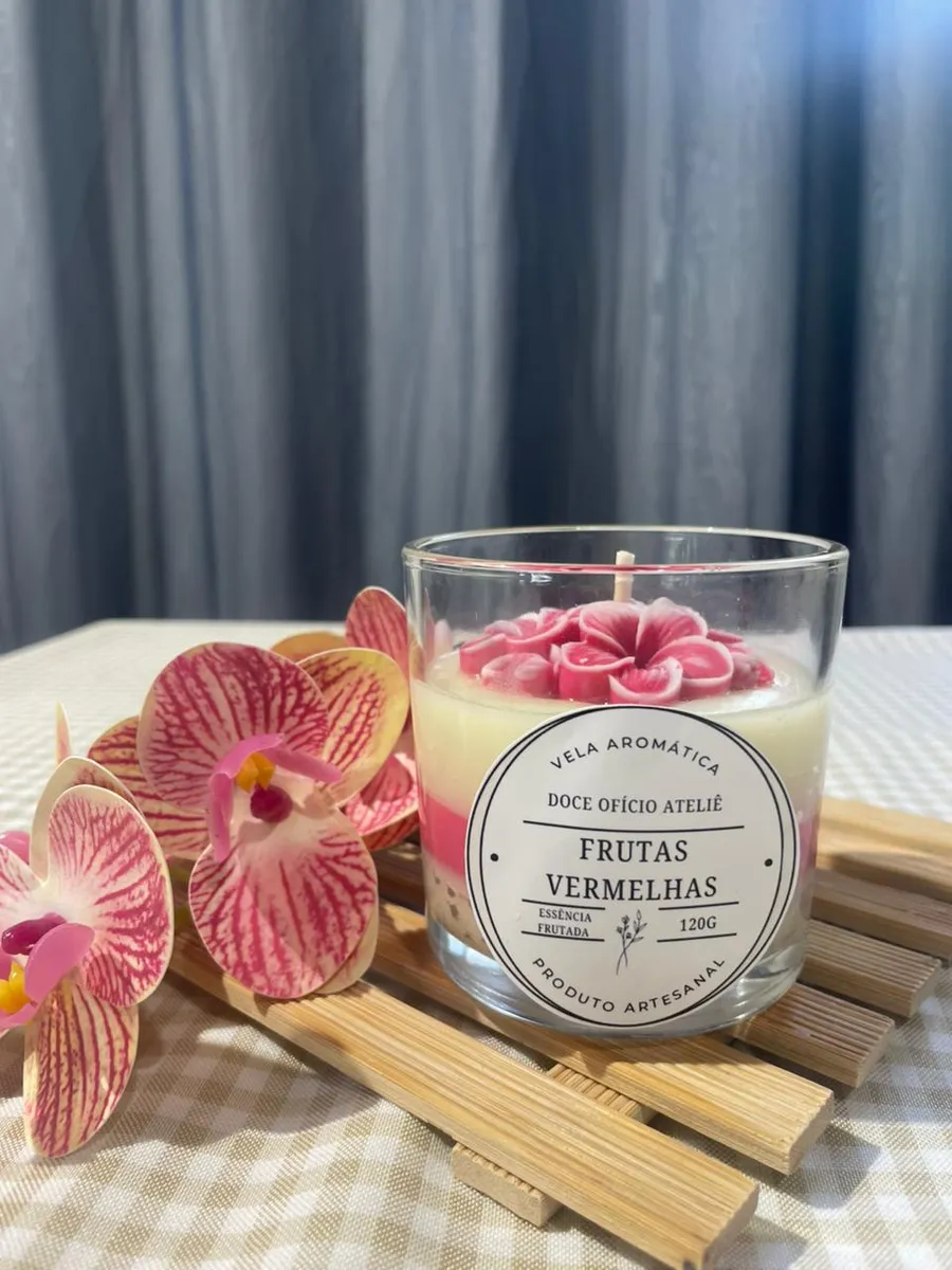Vela Frutas Vermelhas