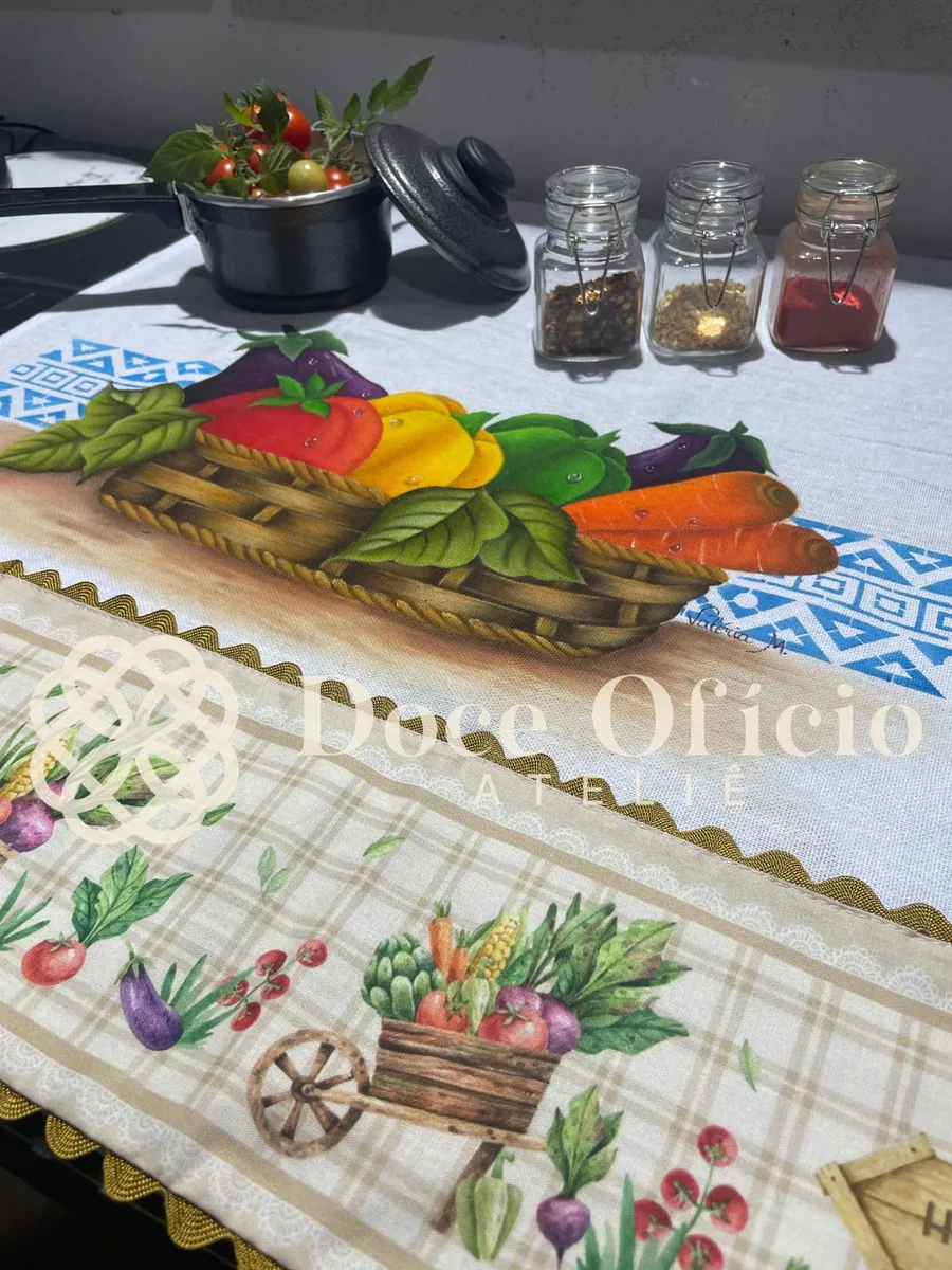 Pano de copa Cesta de Legumes