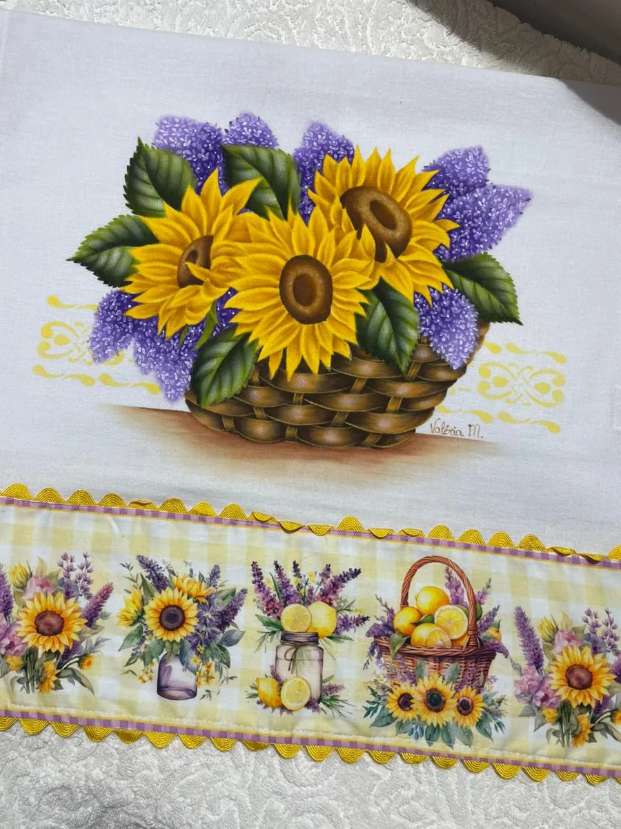 Pano de copa Cesta de Girassóis - Foto 2